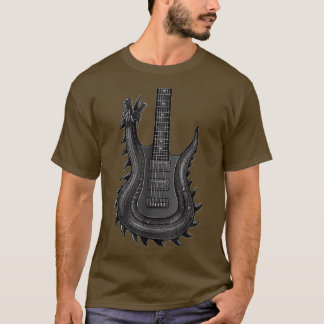 T-shirt Unique Dragon Guitar For MenRock 