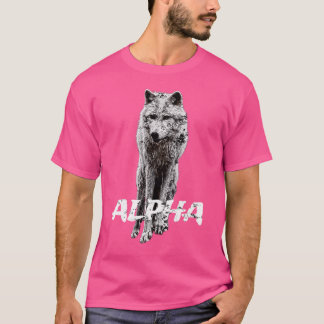 T-shirt Unique Forte Alpha Wolf Canis Lupis
