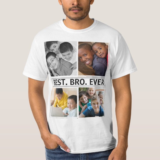 T-shirt Unique mignon moderne Anniversaire Best Bro (Devant)