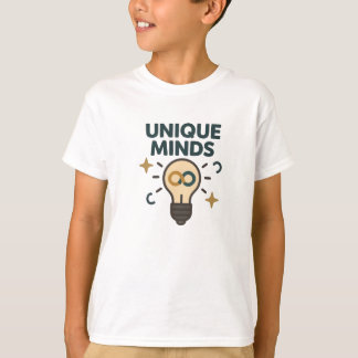 T-shirt Unique Minds Neurodiversity Lightbulb