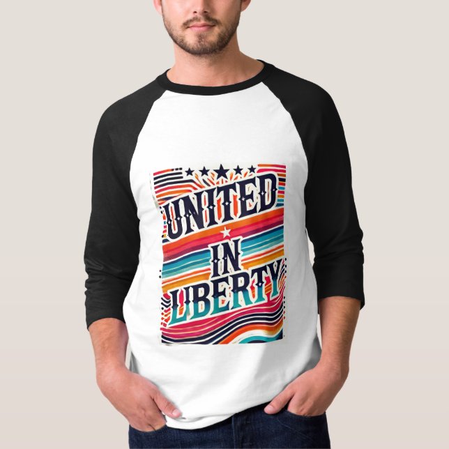 T-shirt Unis dans la liberté (Devant)