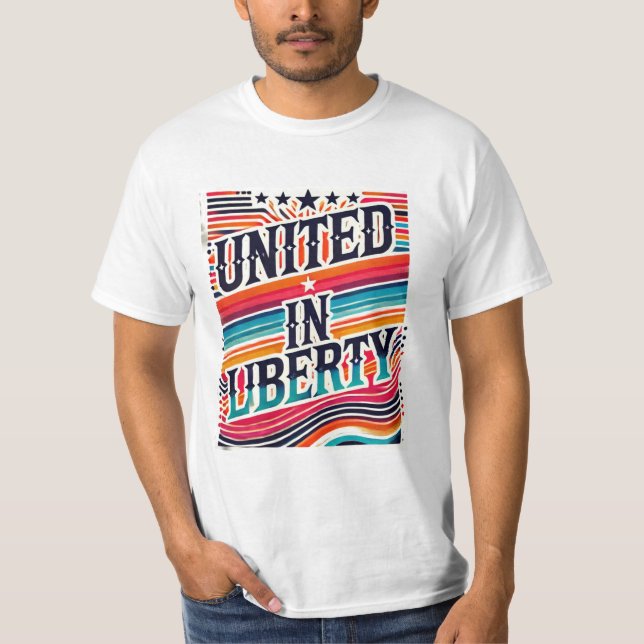 T-shirt Unis dans la liberté (Devant)