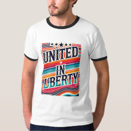 T-shirt Unis dans la liberté
