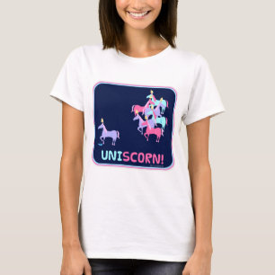 T-shirt Uniscorn Funny Unicorn Conception de l'intimidatio