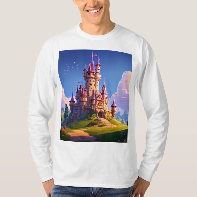 T-shirt Unisex à manches longues blanches (Devant)