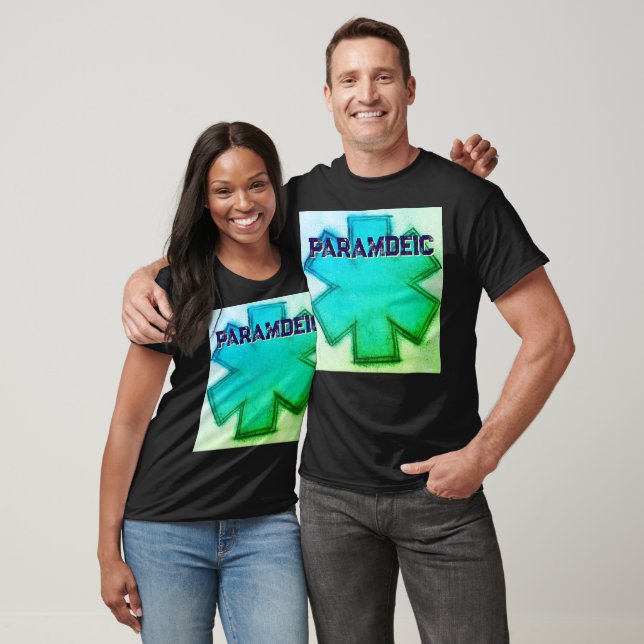 T-shirt Unisex Aqua paramedic star of life (Unisexe)