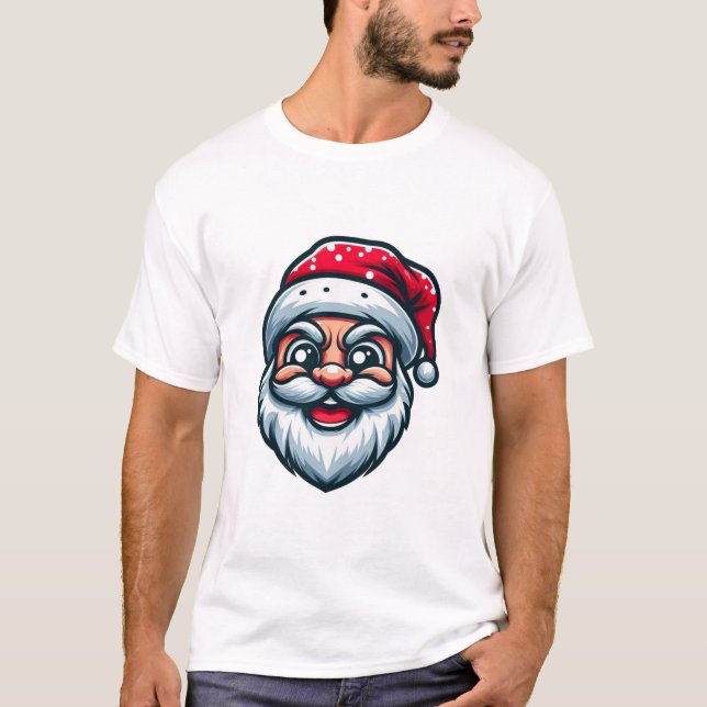 T-shirt Unisex avec Vibes de Noël (Devant)