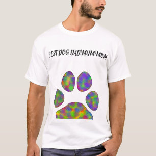 T-shirt unisex Best Dog Dad/Mum/Mom. Empreinte de 