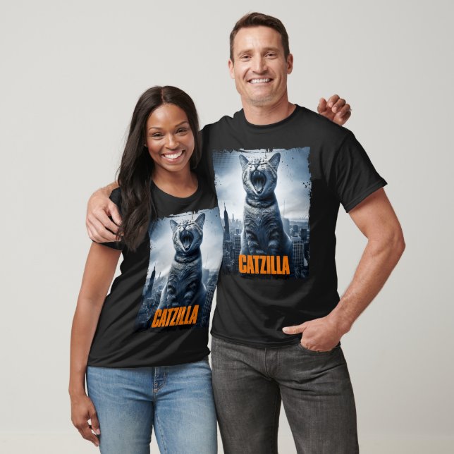 T-shirt Unisex Catzilla Basic Relaxé (Unisexe)