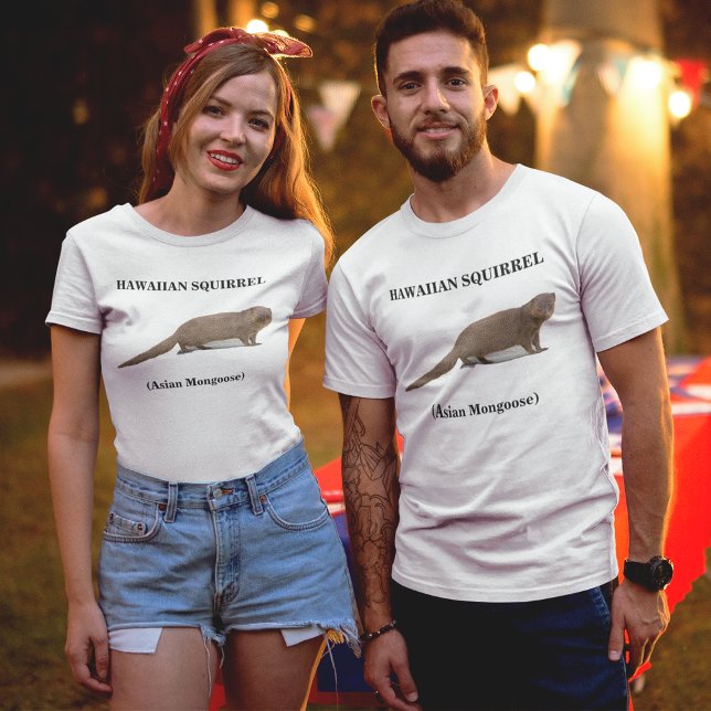 T-shirt Unisex d'écureuil hawaïen (mangouste asiatique) (Hawaiian Squirrel (Asian Mongoose) Men's T-Shirt)
