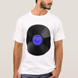 T-shirt Unisex, enregistrement de vinyle personnal