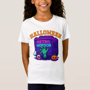 T-Shirt Unisex Halloween Pixel Vêtements Retro mâle femell