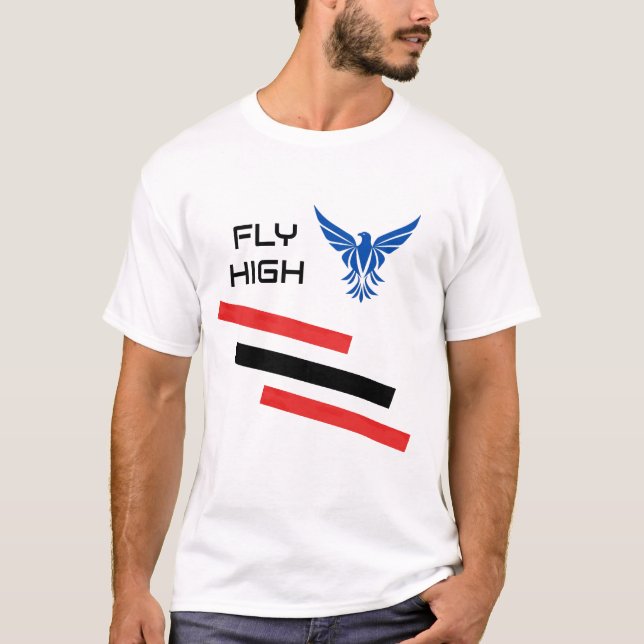 T-shirt Unisex haute volée avec Aigle graphique gr (Devant)