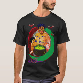 T-shirt Unisex Jack-o-latern noir à la broche