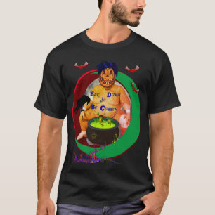 T-shirt Unisex Jack-o-latern noir à la broche