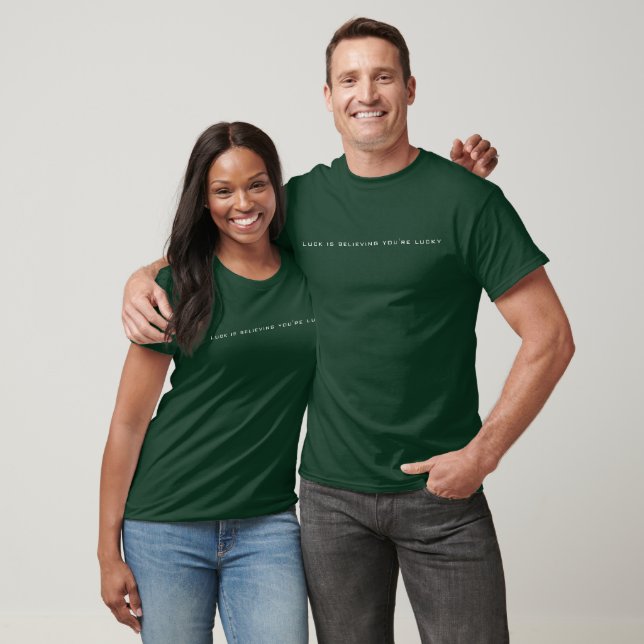 T-shirt Unisex Jour de la Saint Patrick Lucky avec les mes (Unisexe)