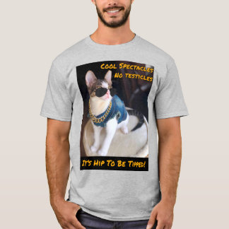 T-shirt UNISEX SECOURT de chat TNR "It's Hip To Tipped"