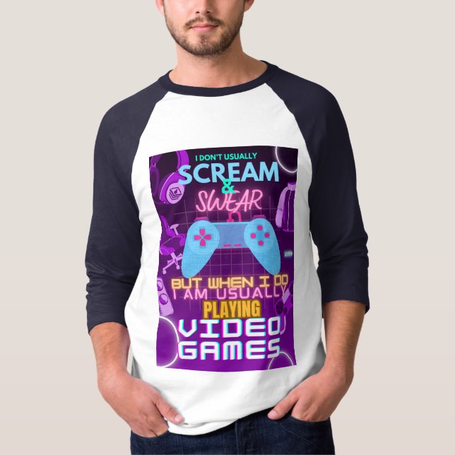 T-shirt Unisex | T-shirt de rage pour les joueurs (Devant)