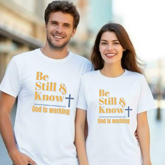 T-shirt Unisexe « Be Still & Know God is Working »