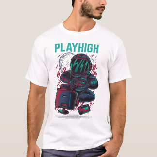 T-Shirt Unisexe Cadeau pour Astronaute Joueur de H