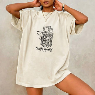 T-shirt unisexe citation mémoire appareil photo vi