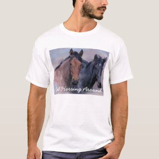 T-shirt unisexe de chevaux sauvages