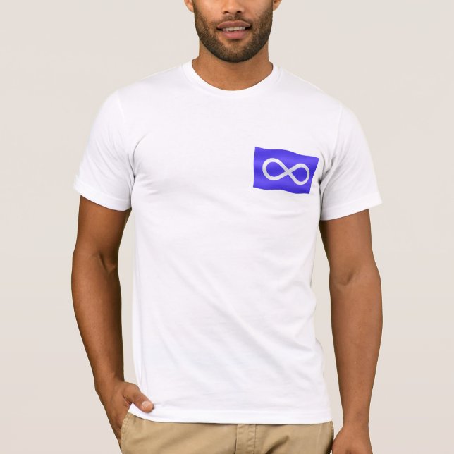 T-shirt unisexe de drapeau de Metis de premier (Devant)