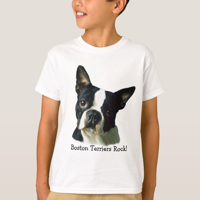 T-shirt unisexe d'enfants de Boston Terrier (Devant)