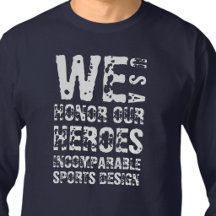 T-Shirt Unisexe ISD Nous Honorons Nos Héros Manche