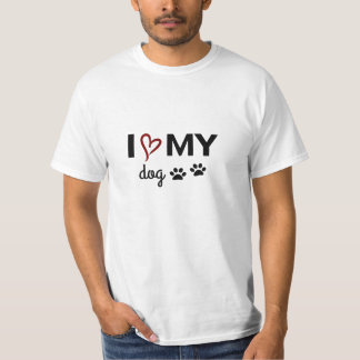 T-shirt Unisexe J'aime Mon Chien