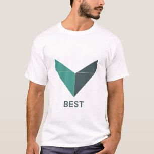 T-Shirt Unisexe Logo Blanc – Simple, Personnalisab