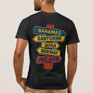 T-shirt unisexe Panneau de voyage