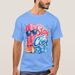 T-Shirt Unisexe Stay Cool Popsicle avec Lunettes d