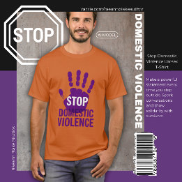 T-shirt Unisexe Stop à la Violence Domestique