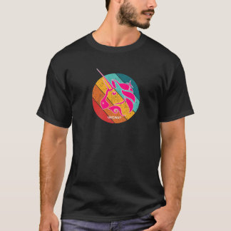 T-shirt Uniswap UNI Crypto Unicorn Grunge Design Cryptocur