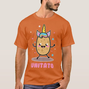 T-shirt Unitato Unicorn Potato Cute Funny Vegetable Fries