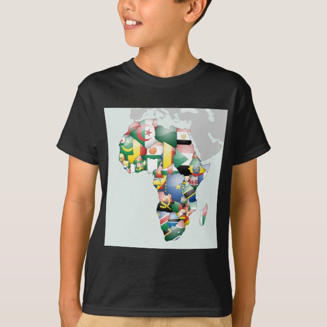 T-shirt Unité dans la diversité : Collection des drapeaux  (Devant)