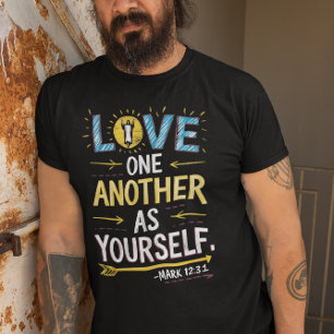 T-shirt Unité dans l'amour : Dessiner l'amour l'un l'autre