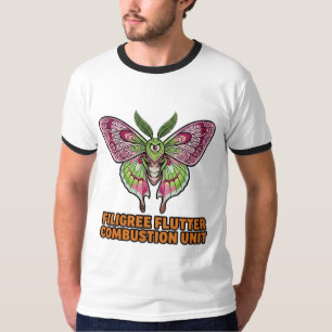 T-shirt Unité de combustion à papillonnement en filigrane