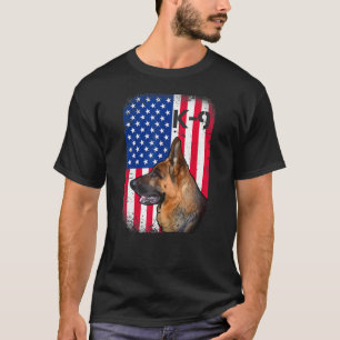 T-shirt Unité de drapeau américain patriotique berger alle