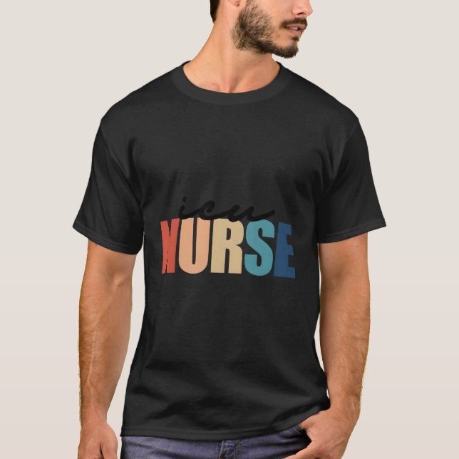 T-shirt Unité De Soins Intensifs De L'Icu Rn Nourrisson En (Devant)