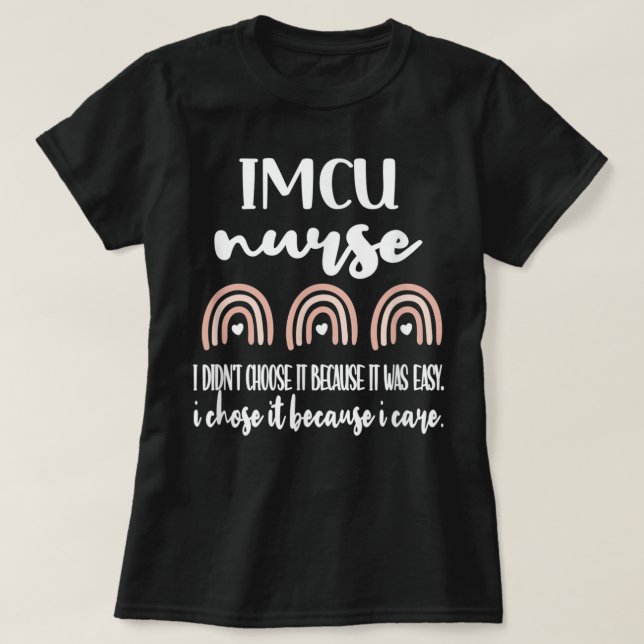 T-shirt Unité de soins intermédiaires de l'IMCU Infirmière (Design devant)