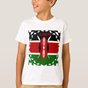 T-shirt Unité du drapeau kényan : Tuko Pamoja Design