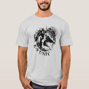 T-shirt Unité K-9 - Unité de chiens de police - Malinois