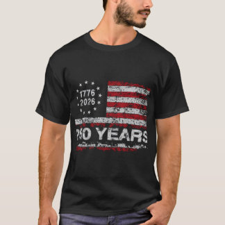 T-shirt United States 250th Anniversary Birthday Retro USA