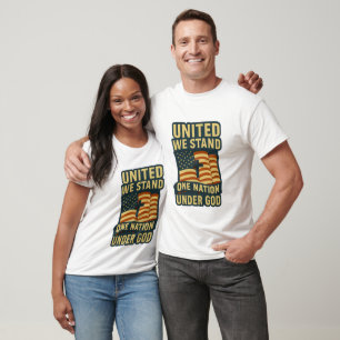 T-shirt United We Stand - Faith & Freedom USA