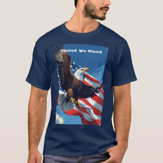 T-shirt United We Stand US indépendance day 4 juillet USA