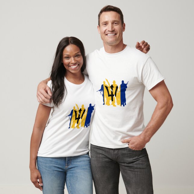 T-shirt Unités militaires de la Barbade (Unisexe)