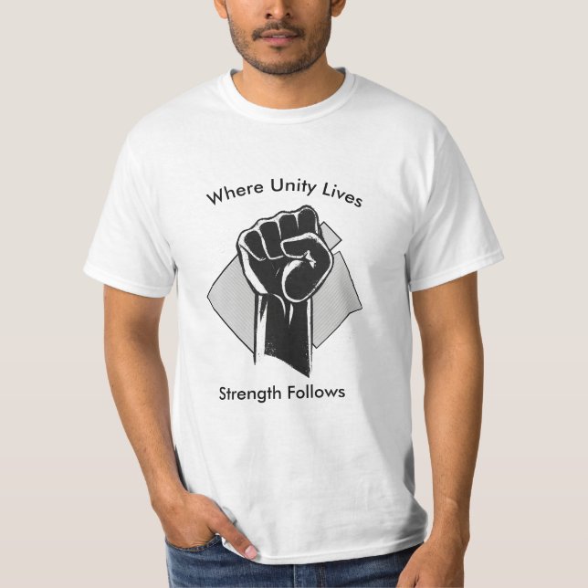 T-shirt Unity and Strength Inspirational (Devant)