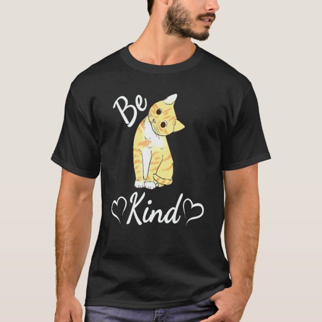 T-shirt Unity Day Orange Cat Anti Bullying Be Kind (Devant)